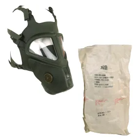 Original U.S. Vietnam War Experimental XM28E4 Grasshopper Riot Control Agent Gas Mask Unissued in Original Packaging - Dated 1969