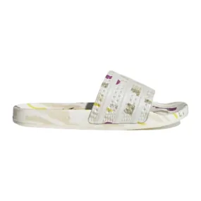 Adidas Women's Adilette Thebe Magugu Slides - Cloud White / Beige / Yellow / Purple