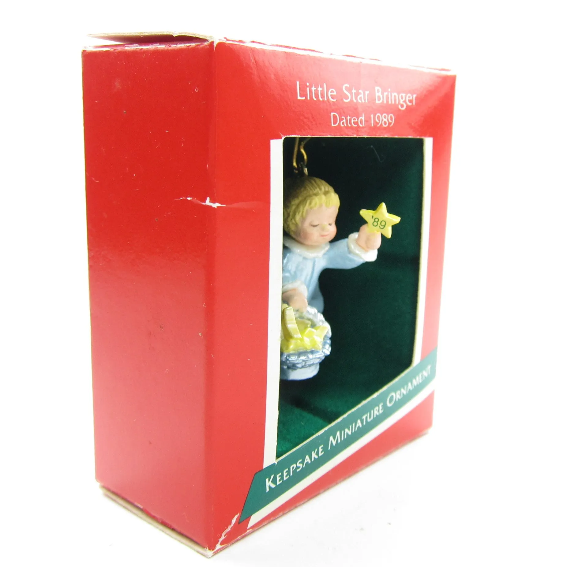 Angel Christmas Ornament Vintage Hallmark 1989 Little Star Bringer