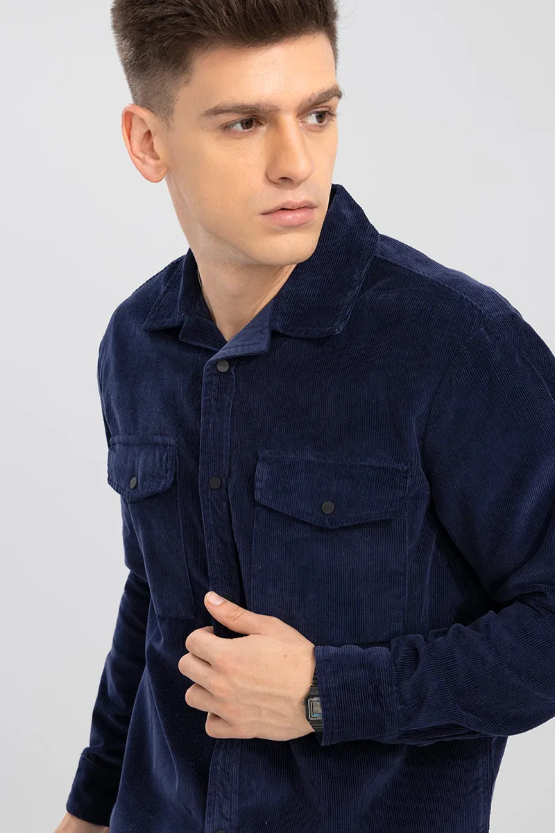 Artic Navy Corduroy Overshirt