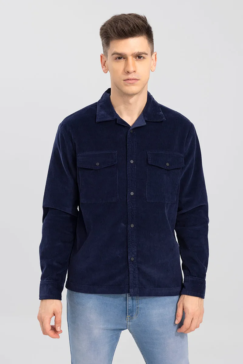 Artic Navy Corduroy Overshirt