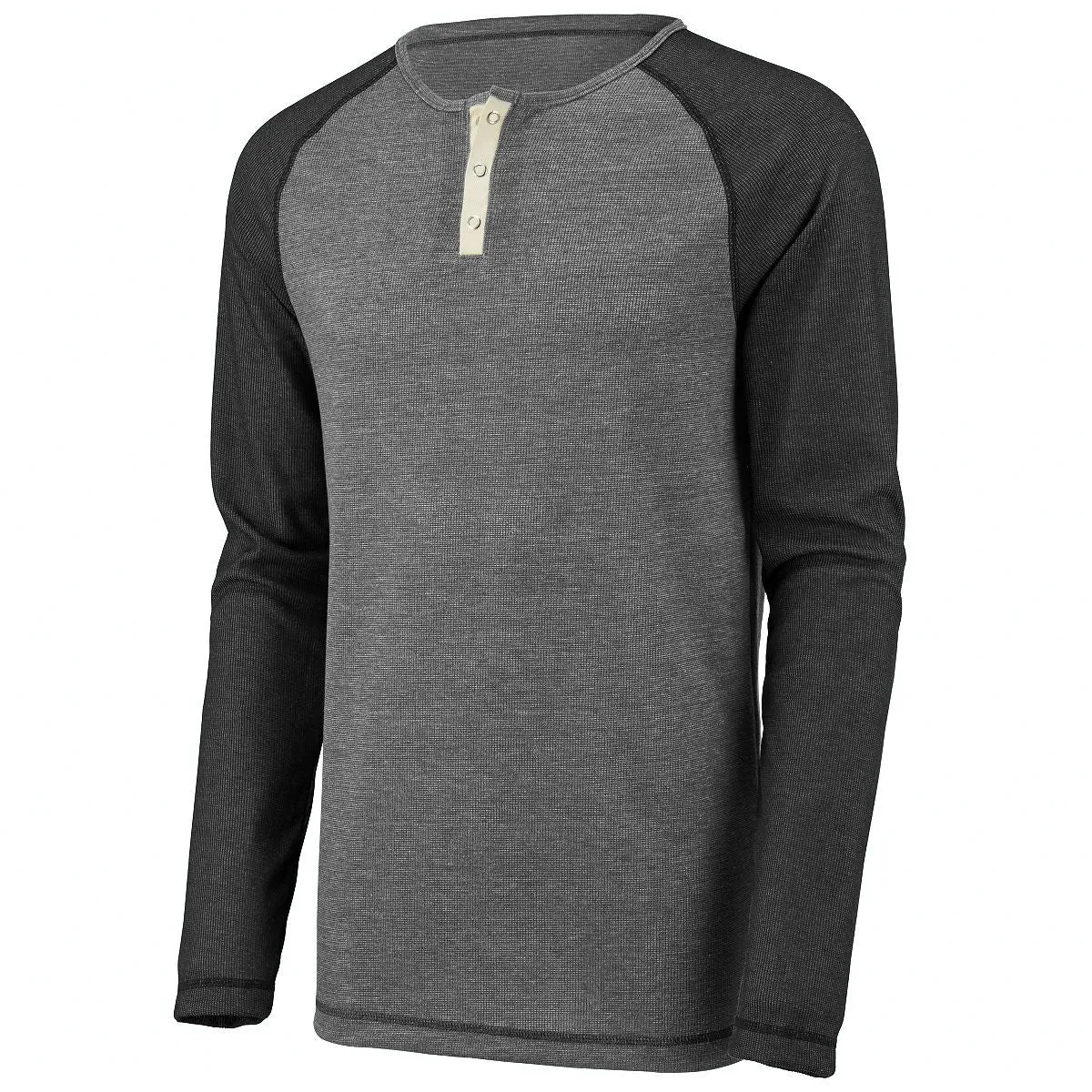 Augusta Men's Linear Fusion Long Sleeve Henley Shirt