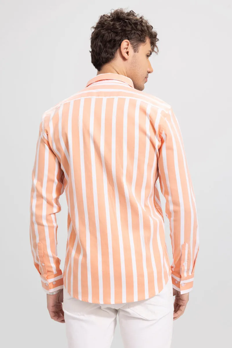 Awning Stripe Orange Shirt