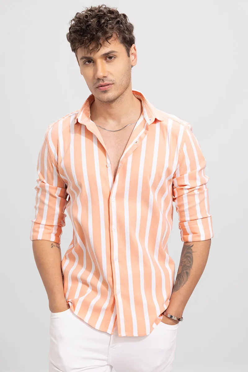 Awning Stripe Orange Shirt