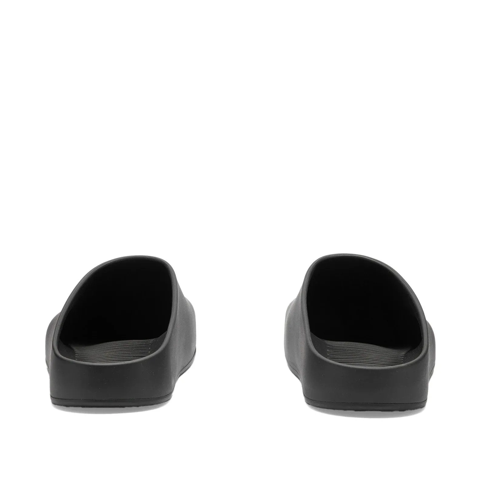 Balenciaga Logo Rubber Mules, black