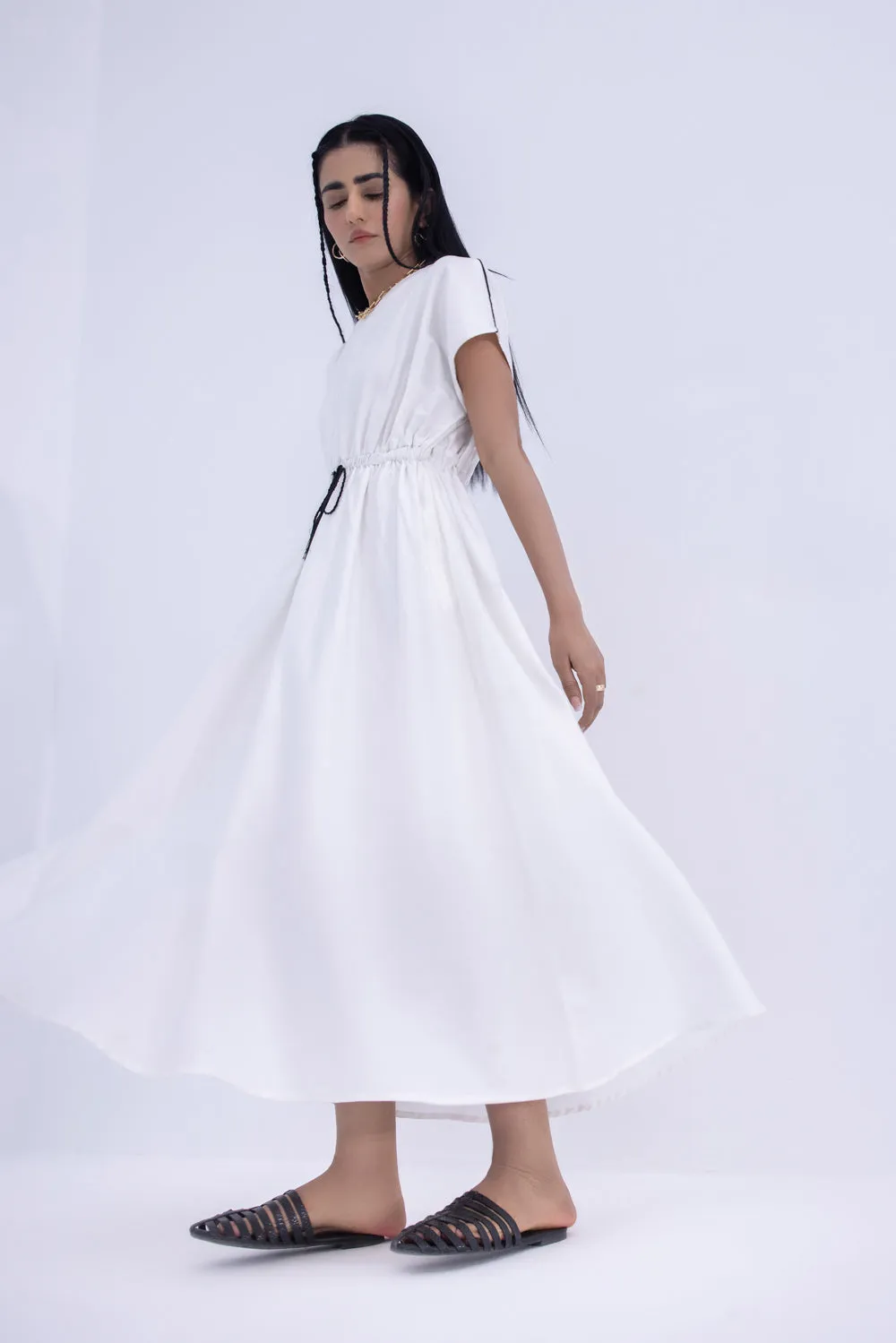 Belted Cotton Dress