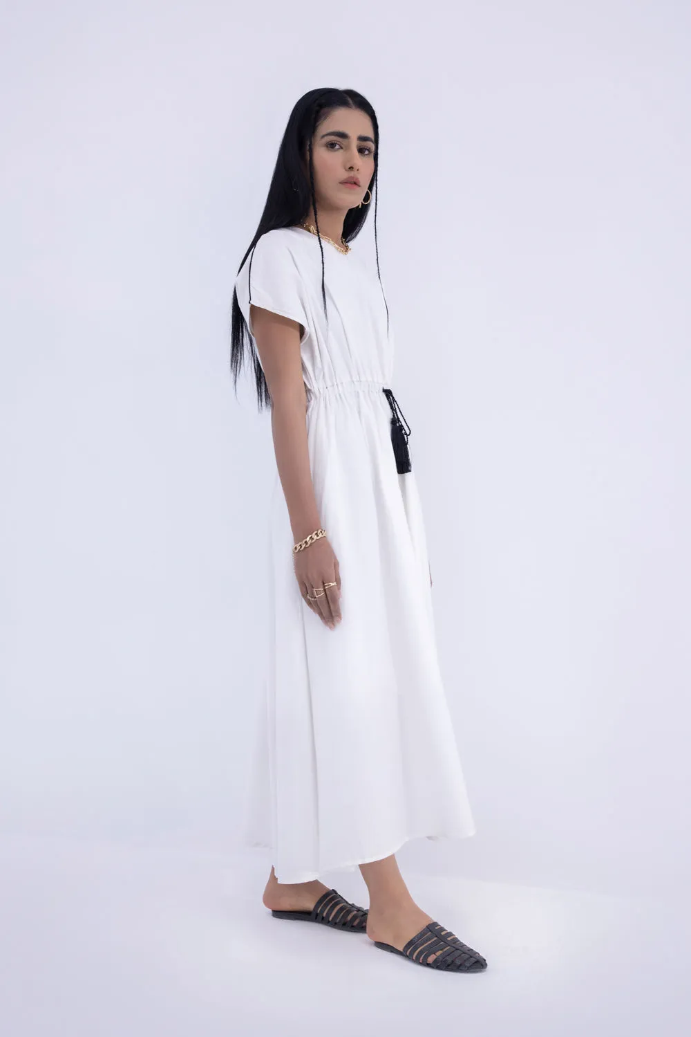 Belted Cotton Dress