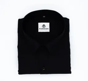 Black Color Twitter Lining Blende Cotton Shirts For Men