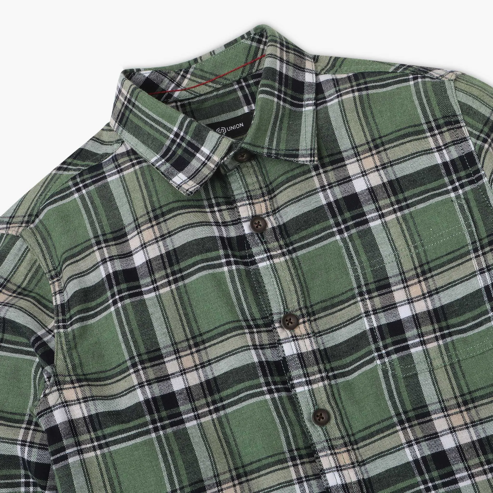 Boys Regular Fit Checkered Shirt