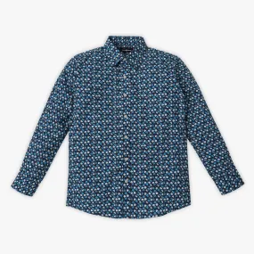 Boys Regular Fit Printed Shirt