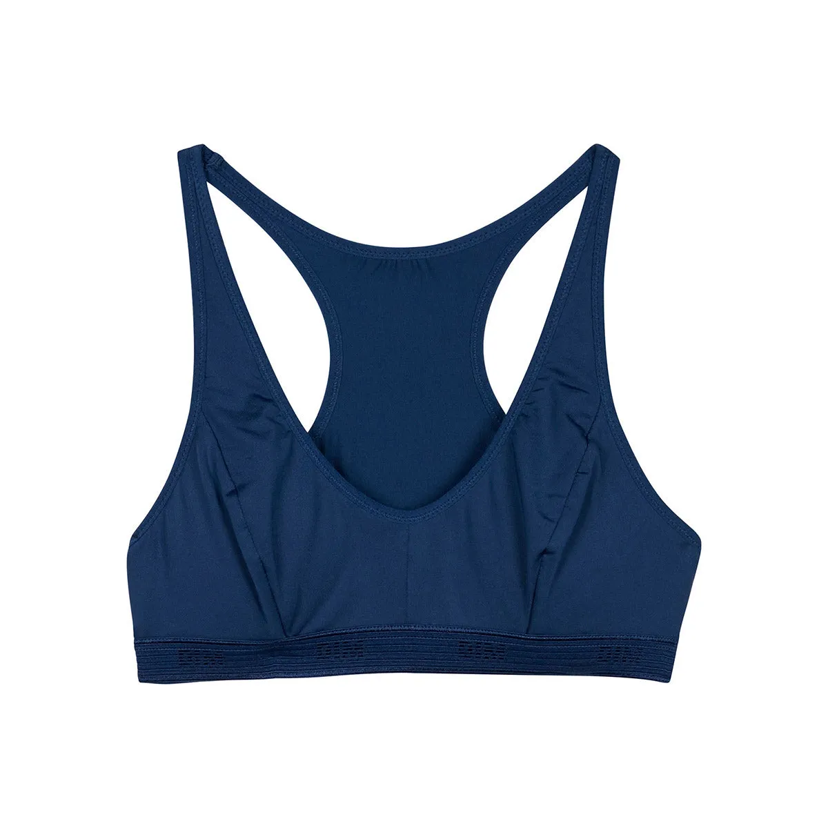 Brassière de sport triangle fille en microfibre Bleu Hussard Dim Micro