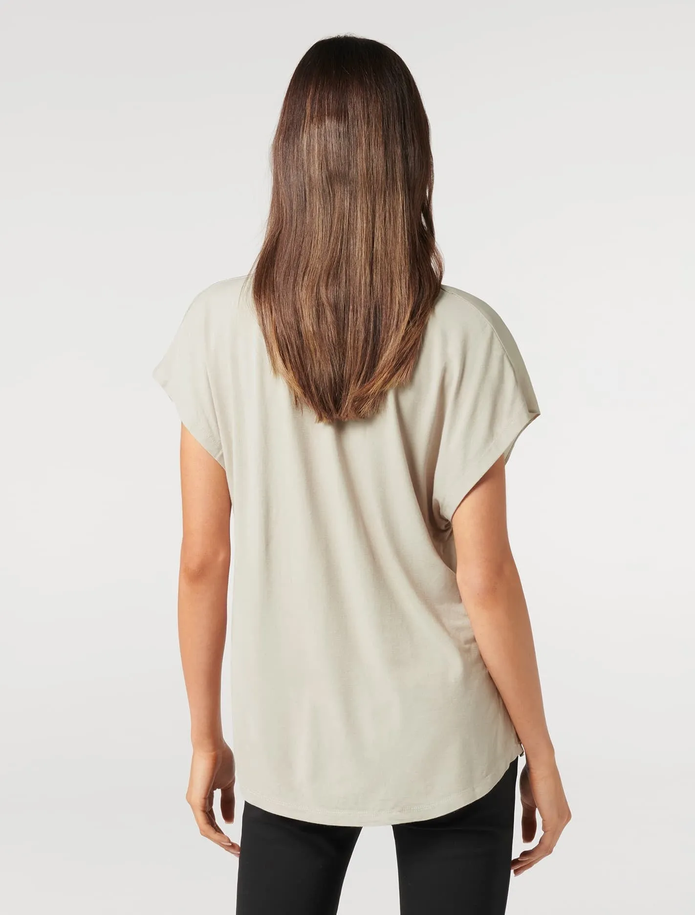 Camilla Satin Front Essential Tee