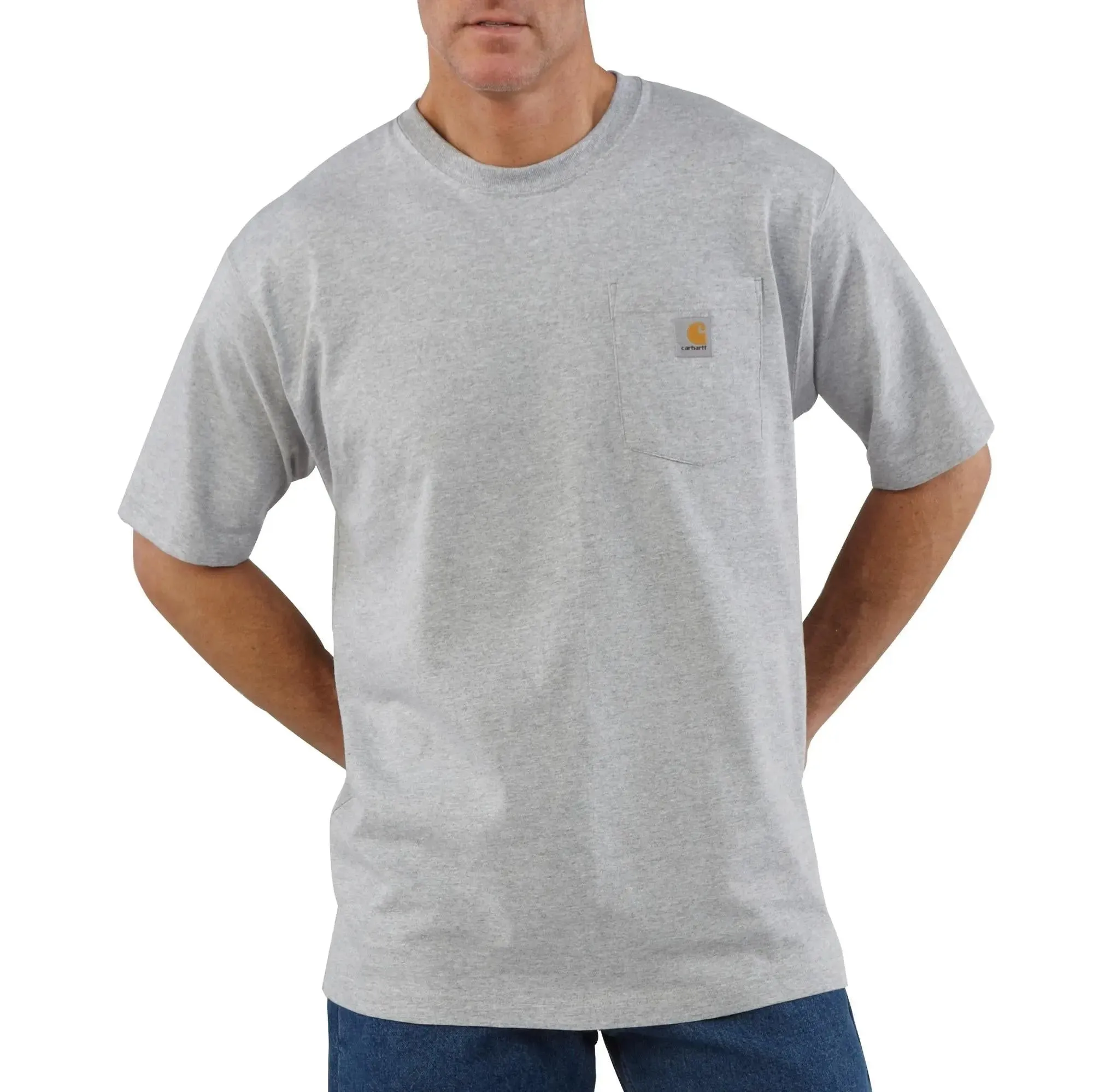 CARHARTT - Loose Fit Heavyweight Short-Sleeve Pocket T-Shirt