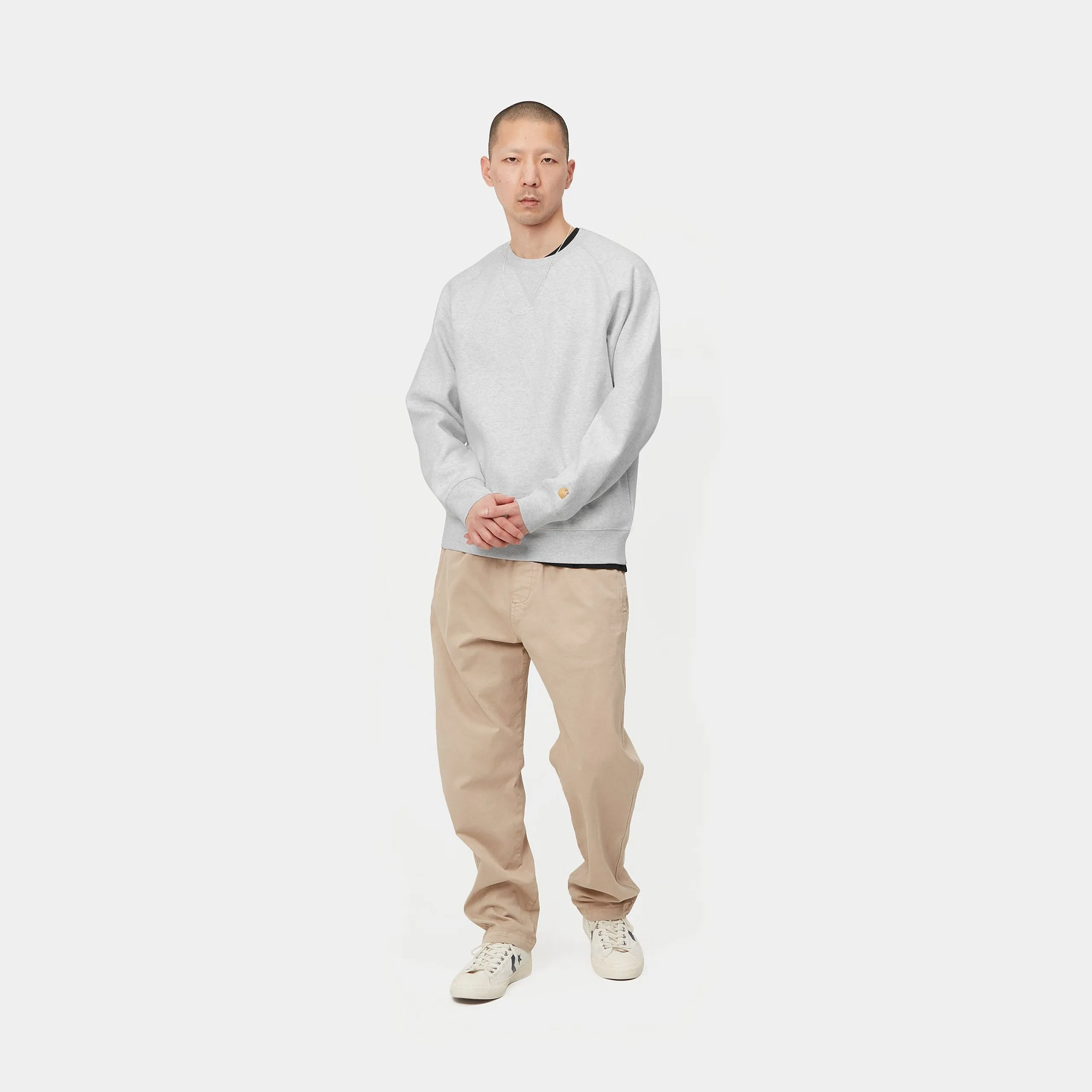 Carhartt WIP Chase sweat Ash heather