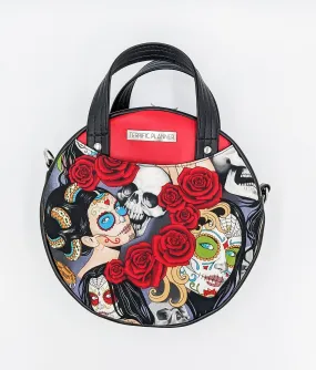 Catrinas n' Roses Circle Crossbody Bag