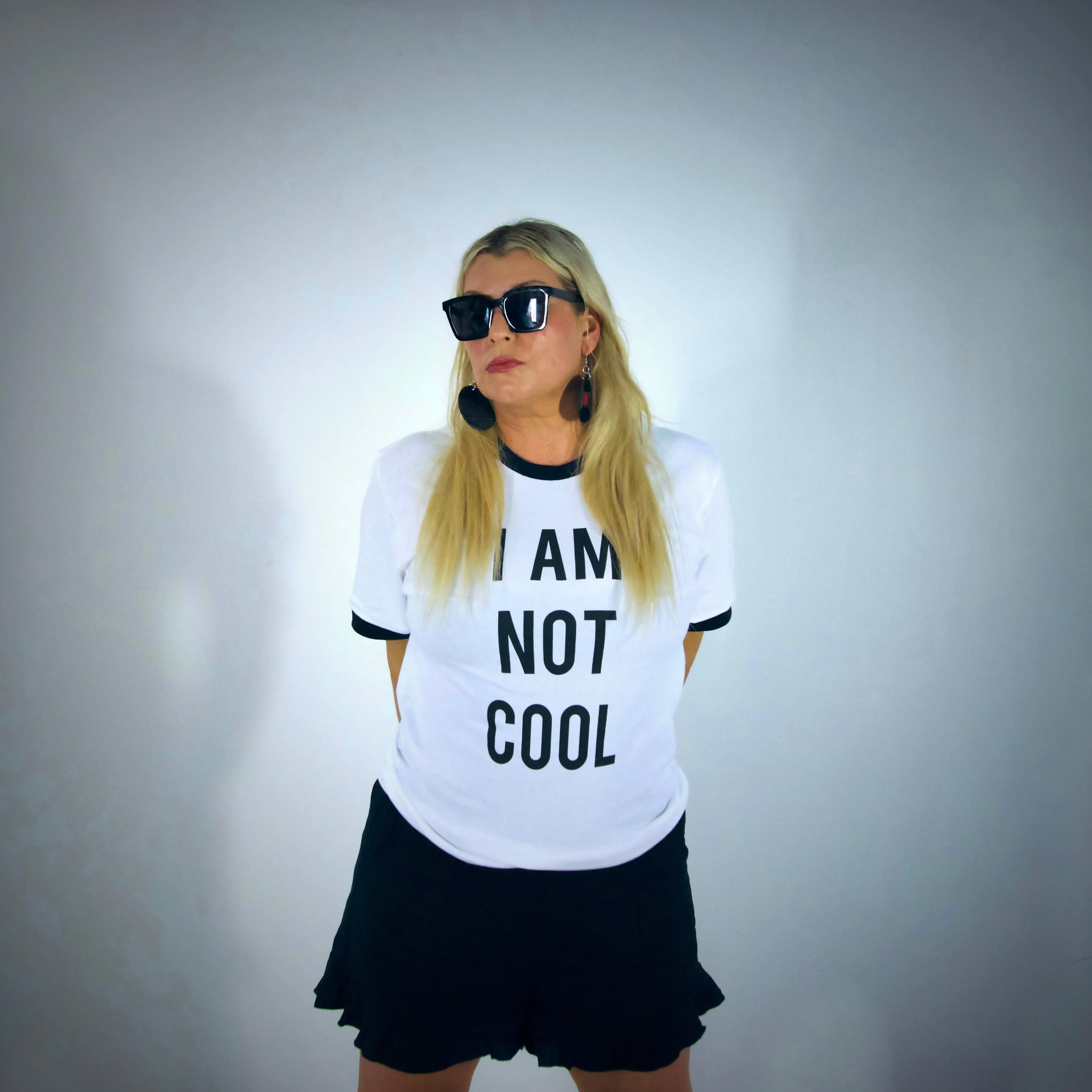 Chris J Norwood 'I Am Not Cool' Ringer T-Shirt