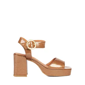 Cille Bronze Platform Sandals