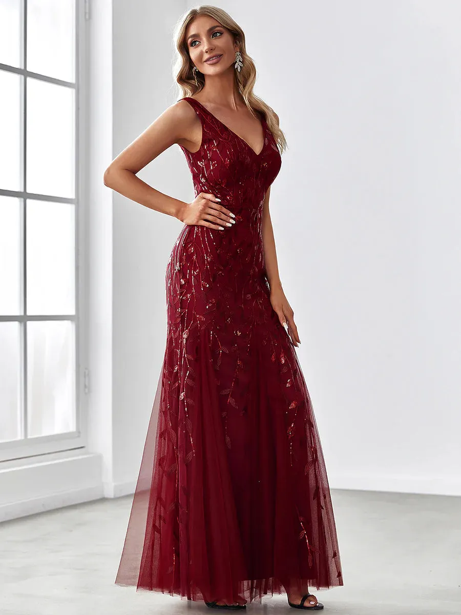 Classic Fishtail Sequin Evening Dresses for Women