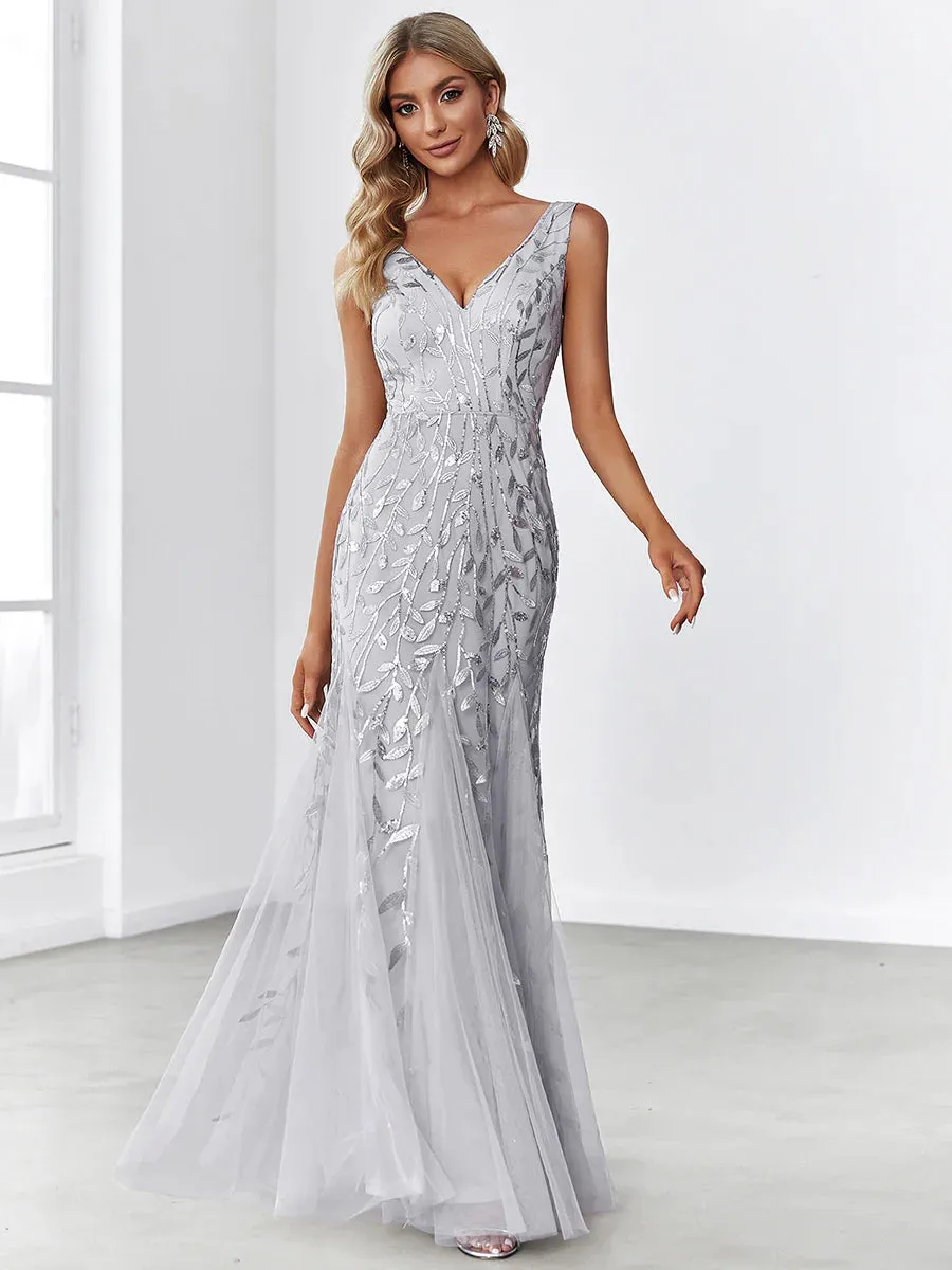 Classic Fishtail Sequin Evening Dresses for Women