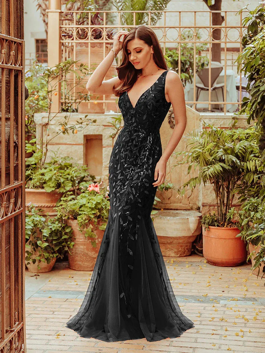 Classic Fishtail Sequin Evening Dresses for Women