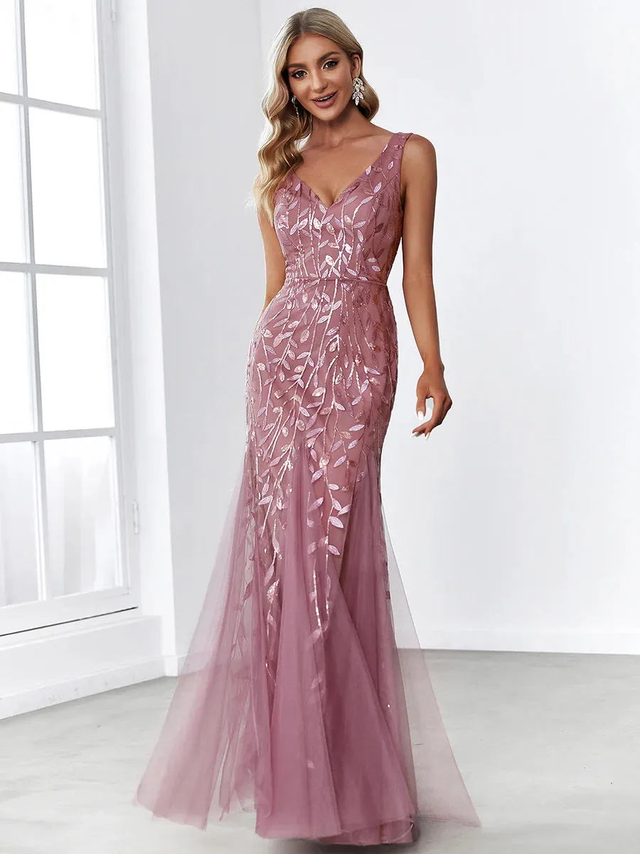 Classic Fishtail Sequin Evening Dresses for Women