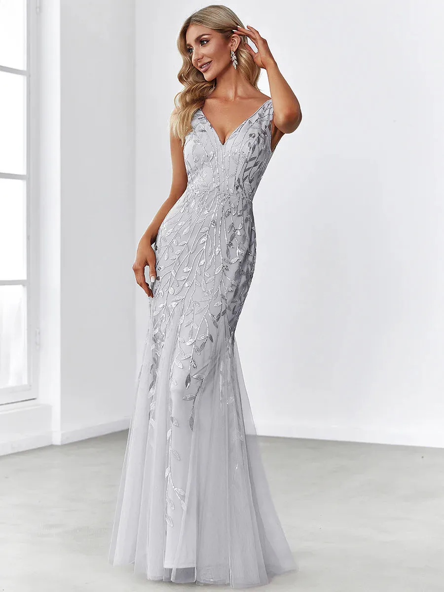 Classic Fishtail Sequin Evening Dresses for Women