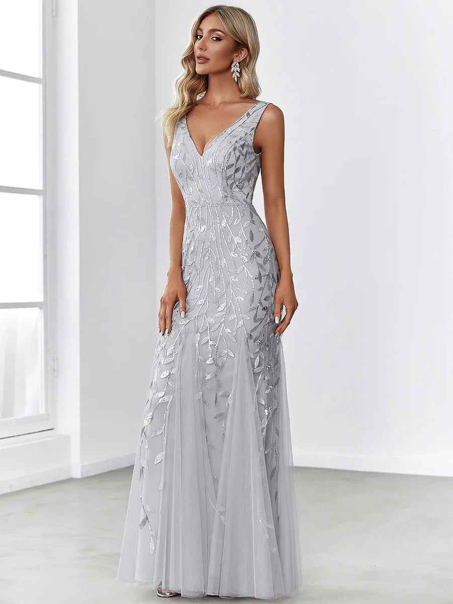 Classic Fishtail Sequin Evening Dresses for Women