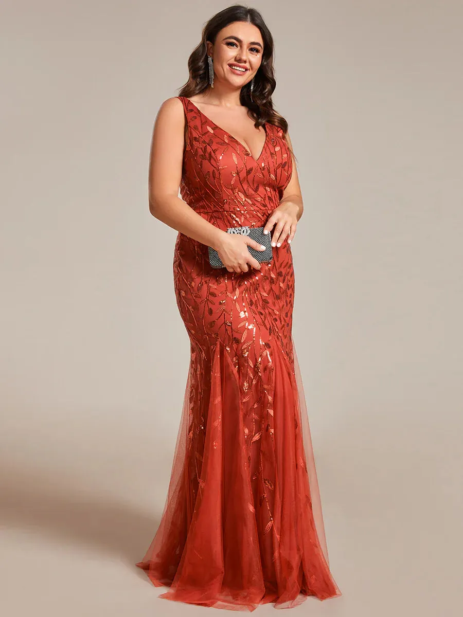 Classic Fishtail Sequin Evening Dresses for Women