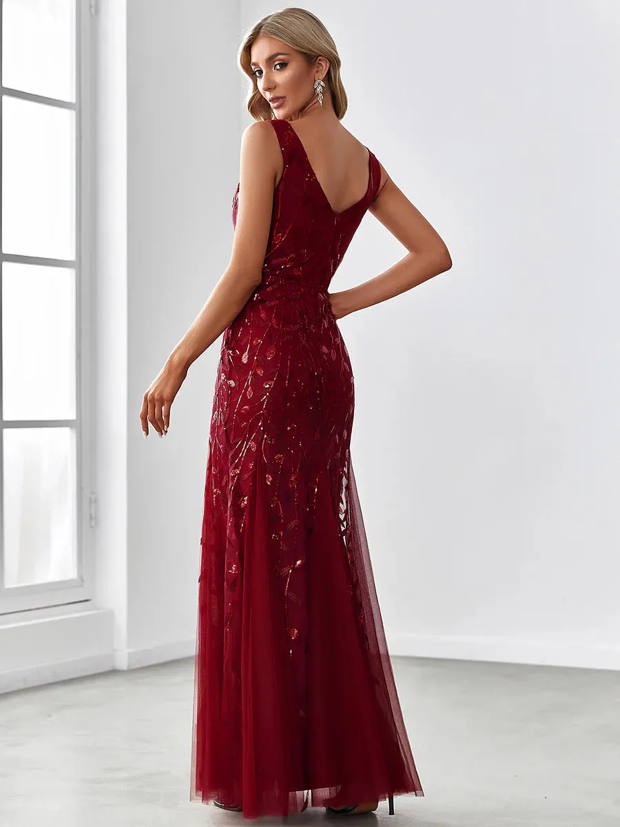 Classic Fishtail Sequin Evening Dresses for Women