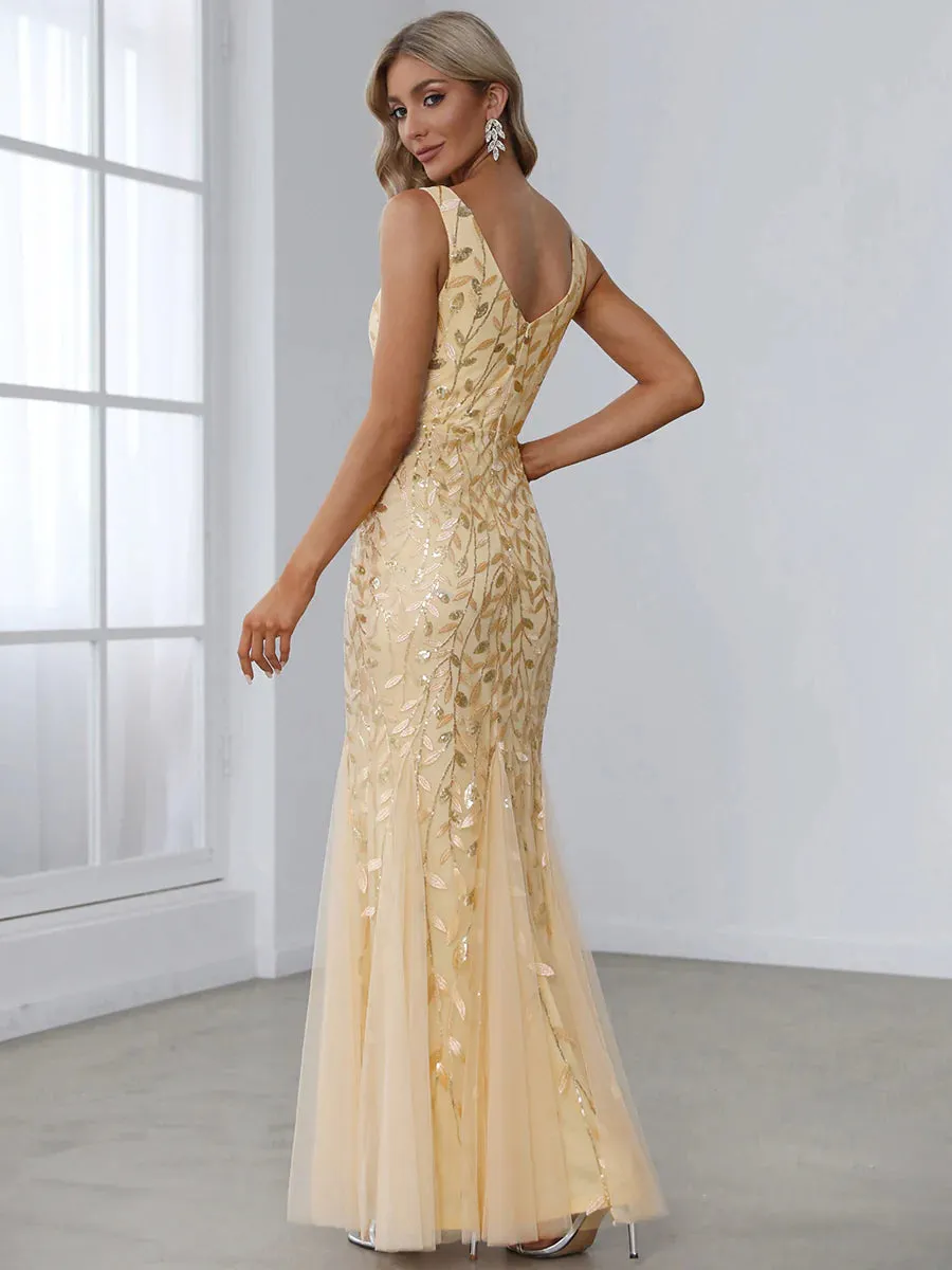 Classic Fishtail Sequin Evening Dresses for Women