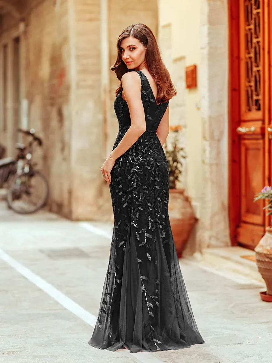 Classic Fishtail Sequin Evening Dresses for Women