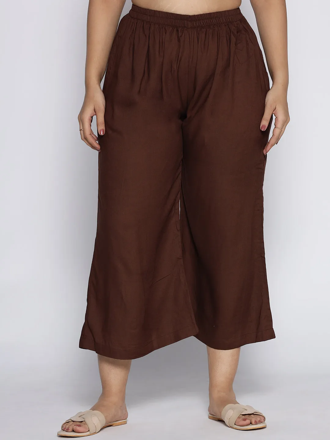 Coffee Rayon Culottes