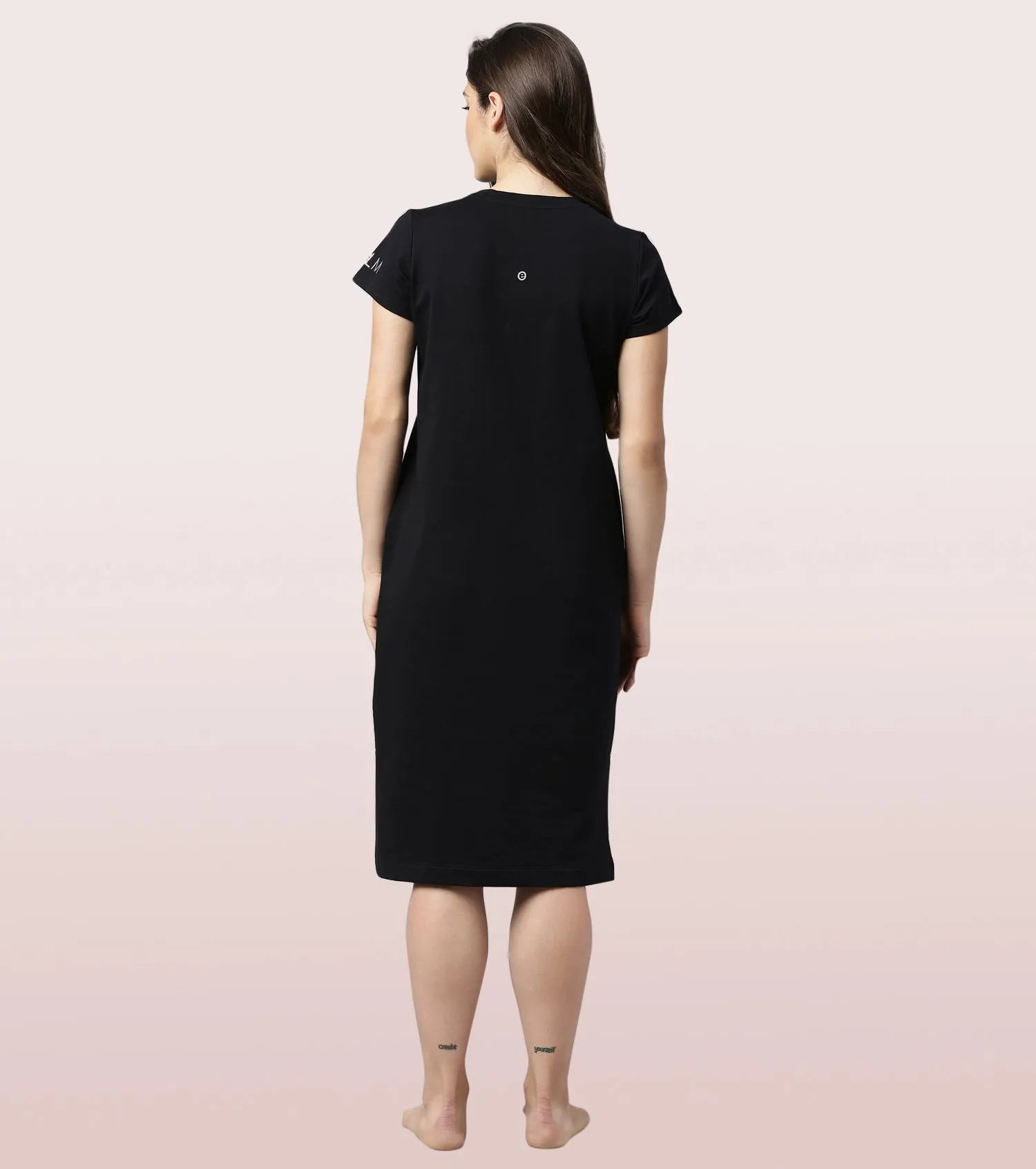 Comfy Dress | Short Sleeve Cotton Terry Lounge Dress