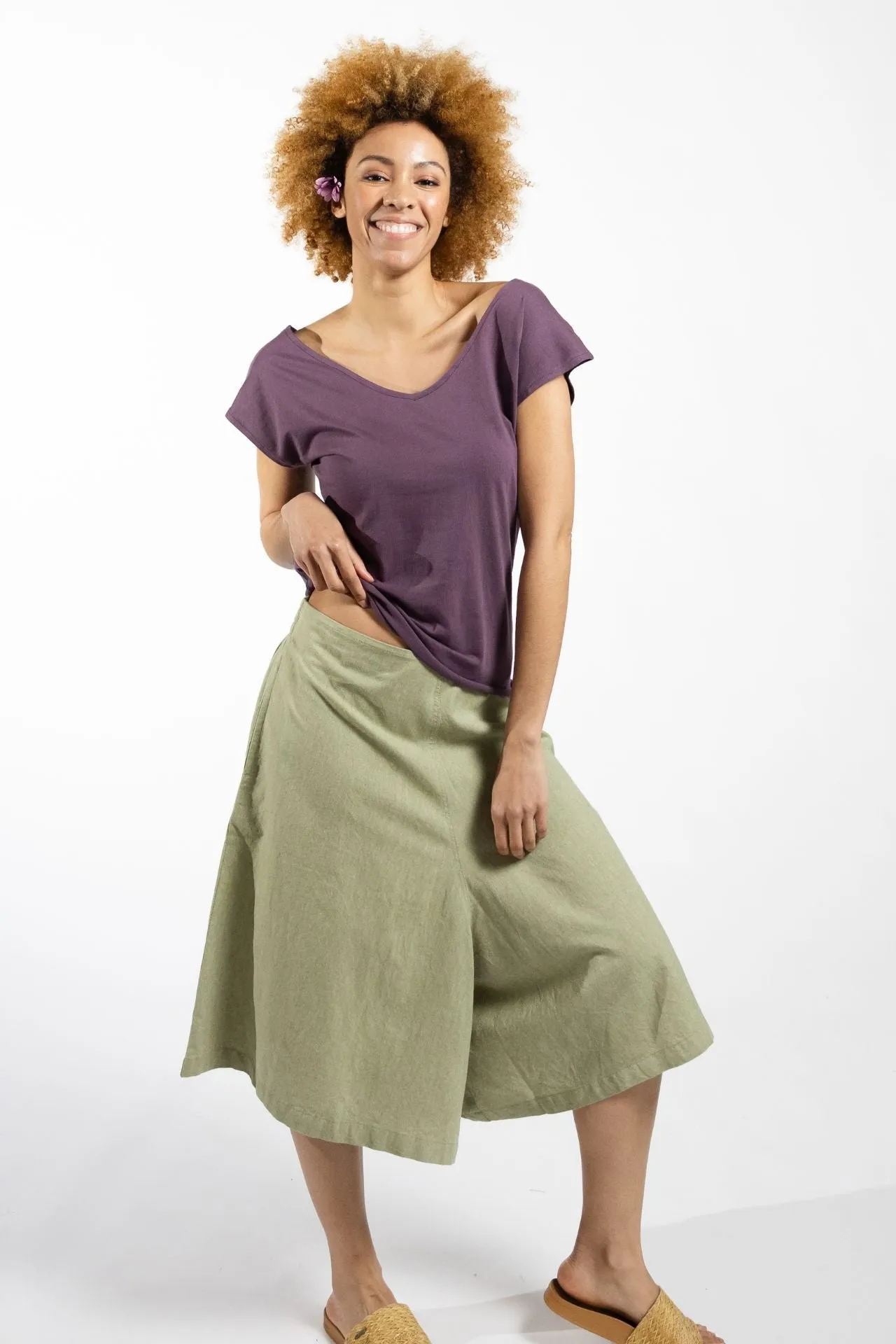 Culotte Pants - Sage