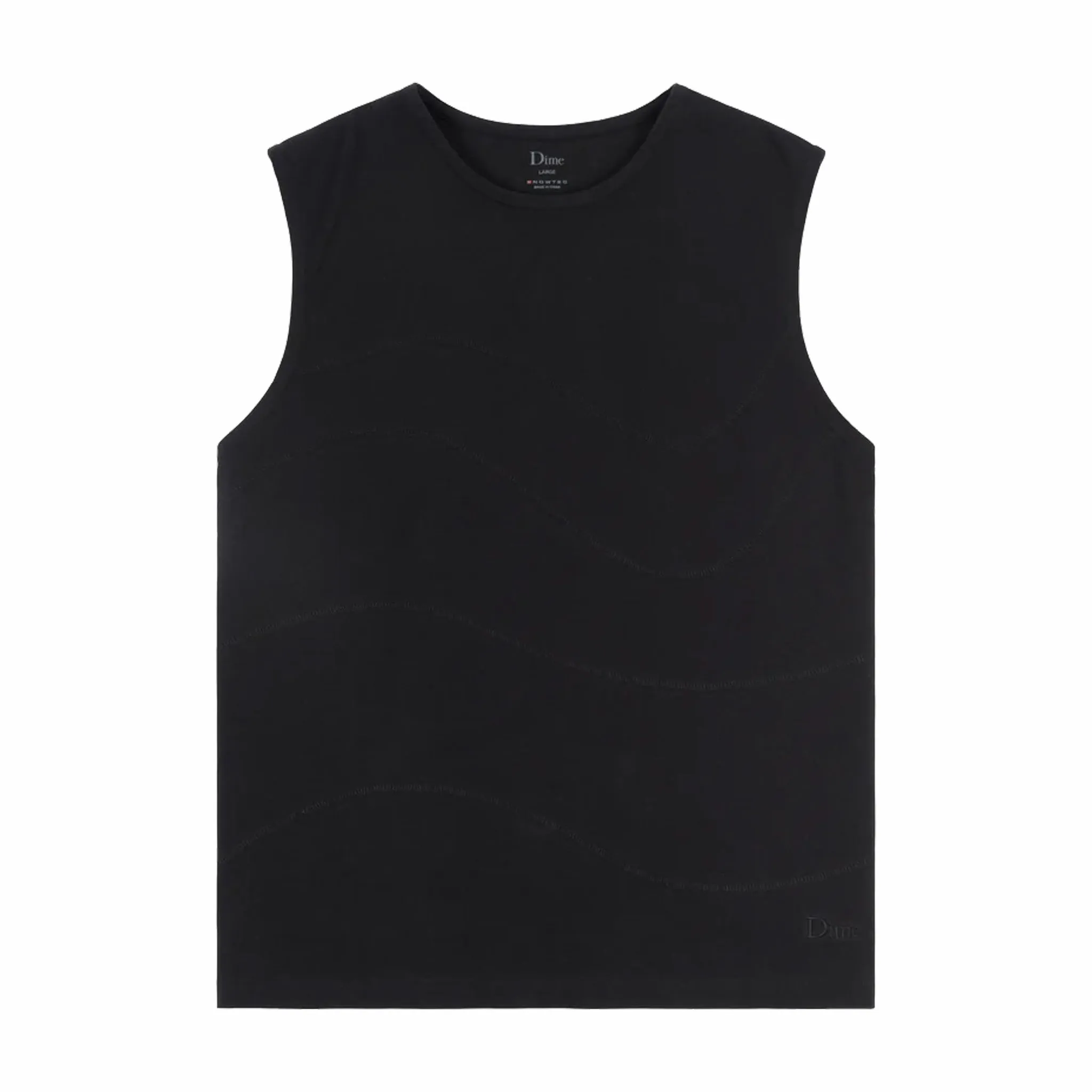 Dime Wave Sleeveless Tee (Black)