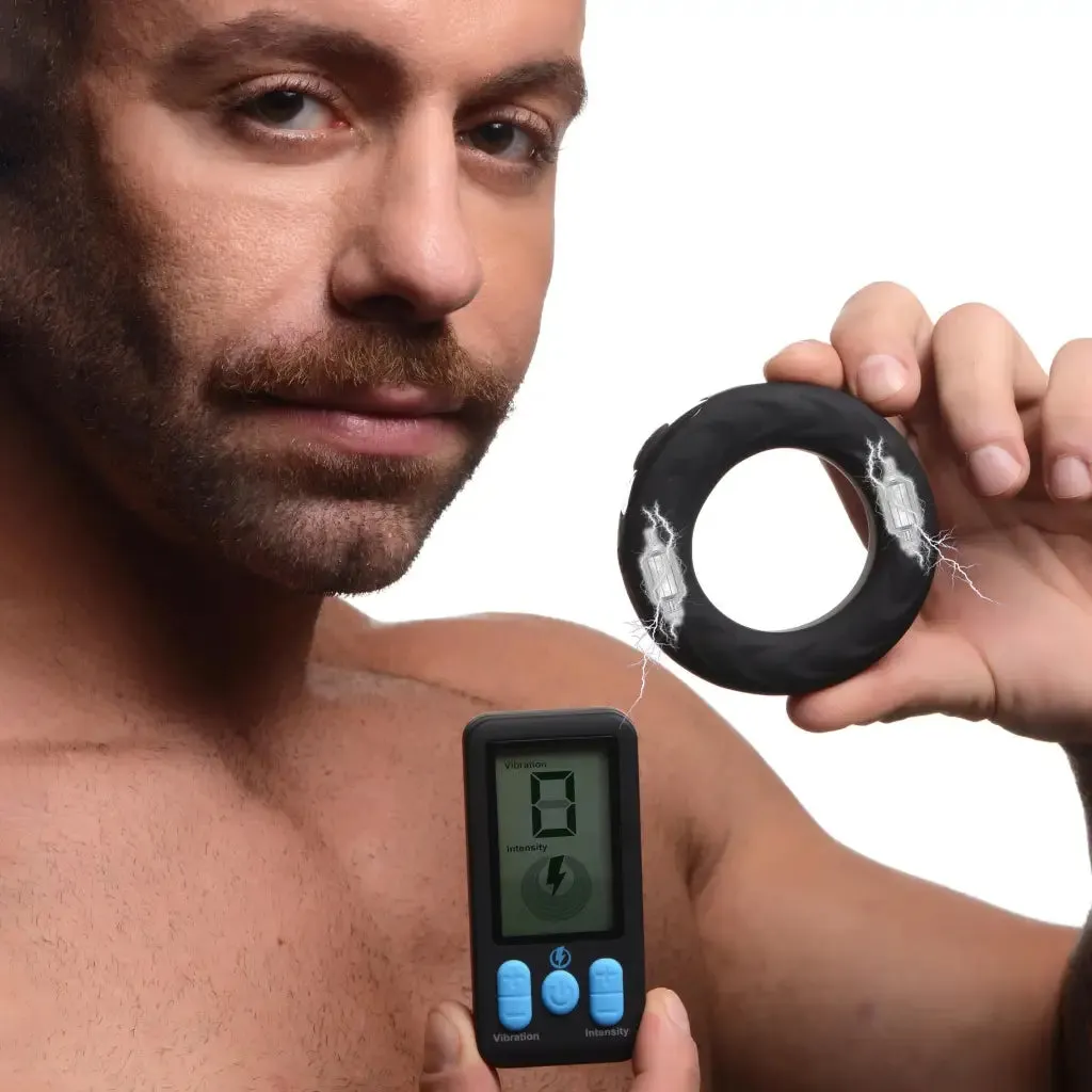 E-stim Pro Silicone Vibrating Cock Ring