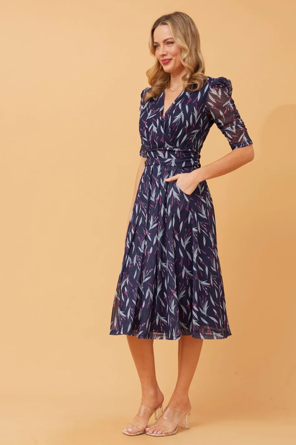 EMOGEN FLORAL MIDI DRESS