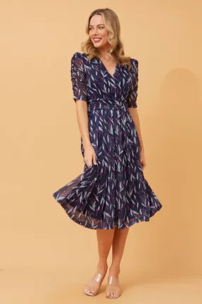 EMOGEN FLORAL MIDI DRESS