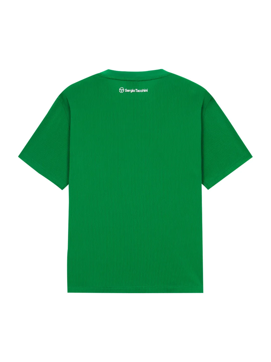 Flag Color- Block T-Shirt- Green