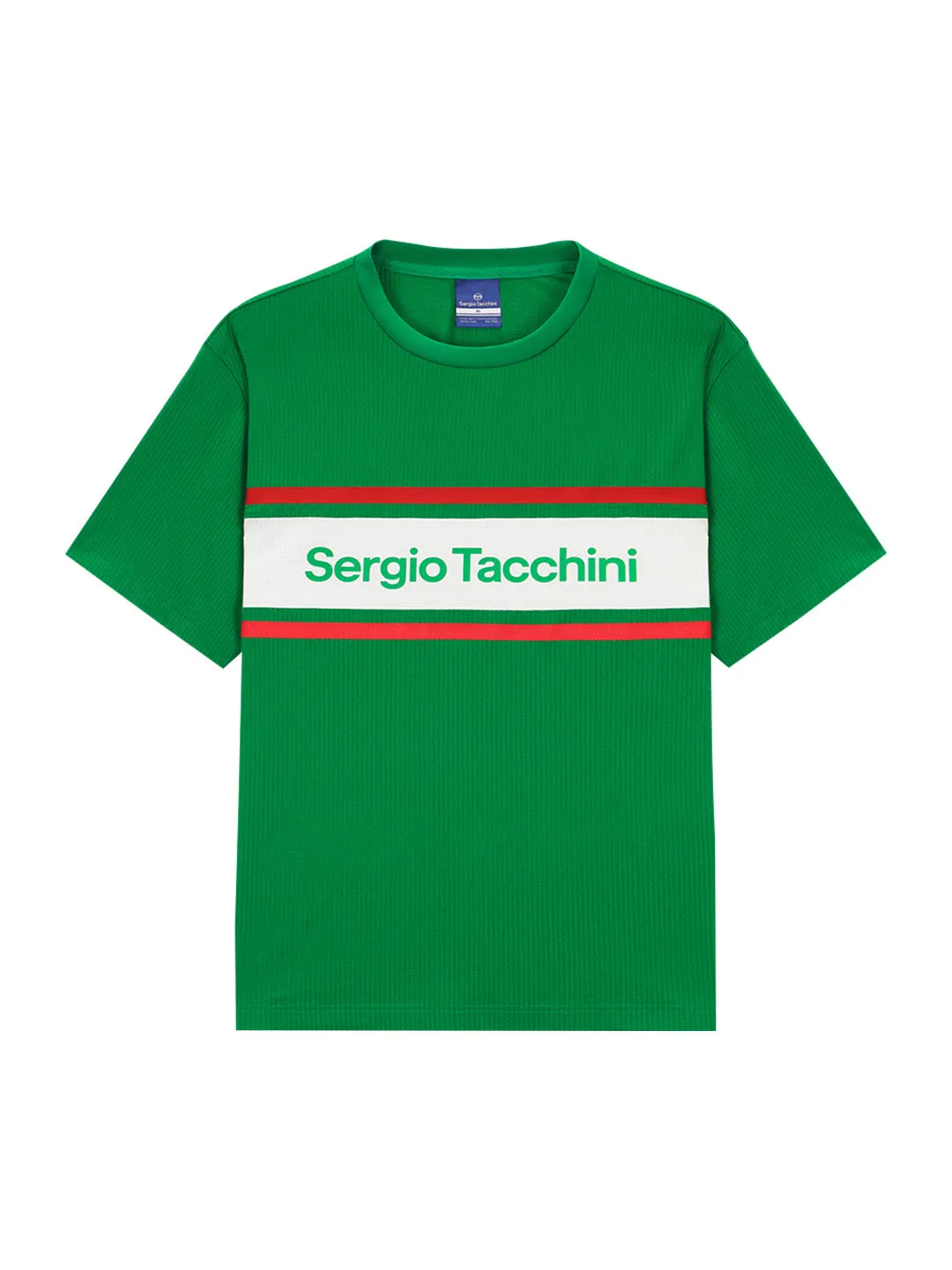 Flag Color- Block T-Shirt- Green