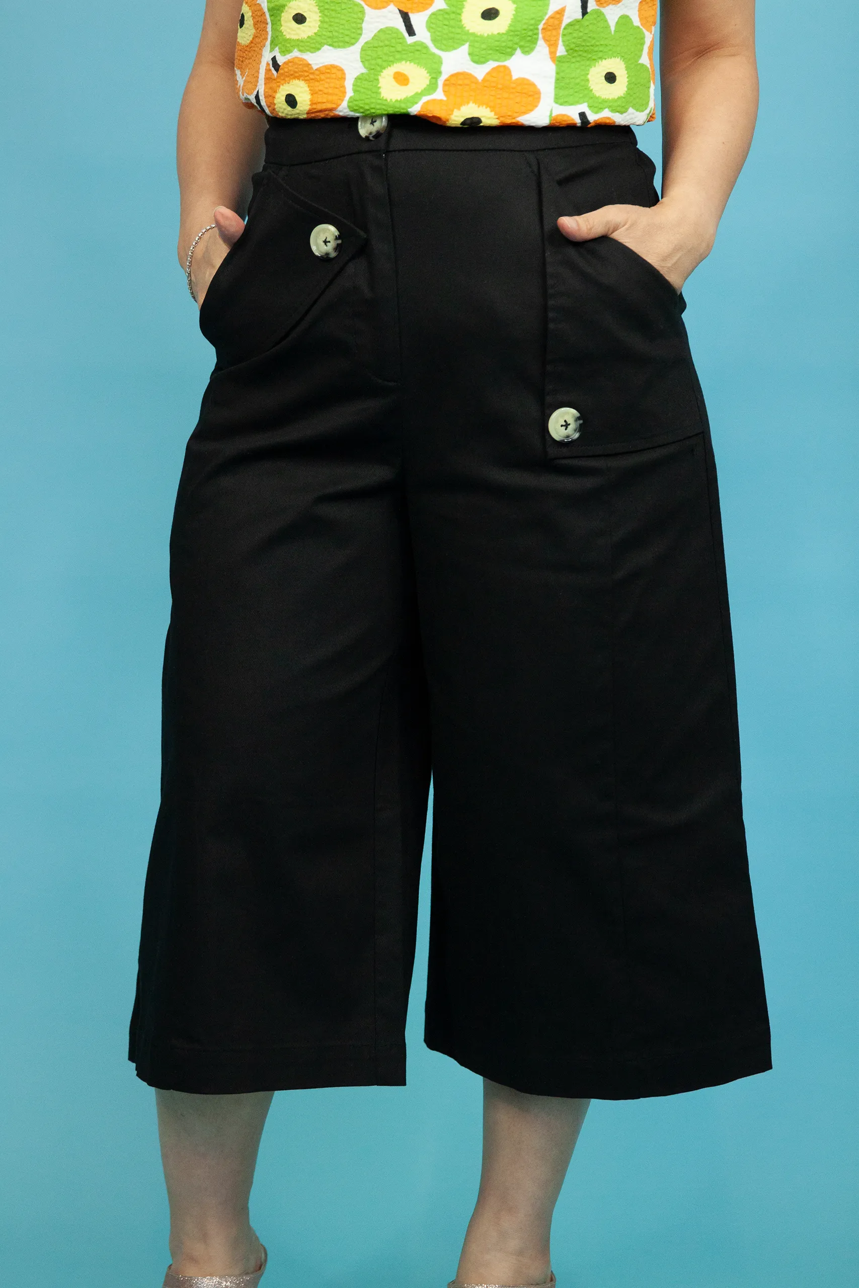 Flap Over Culottes Pant