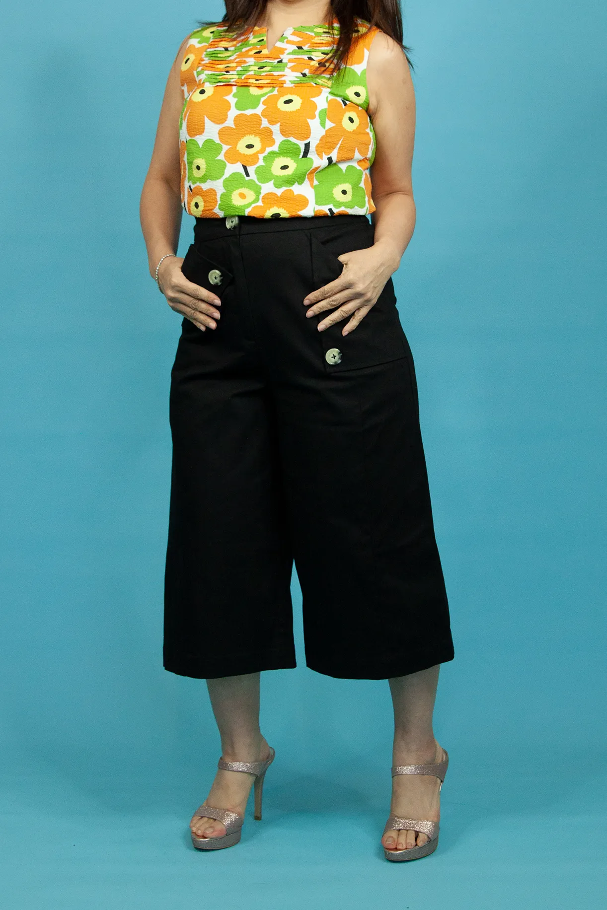 Flap Over Culottes Pant