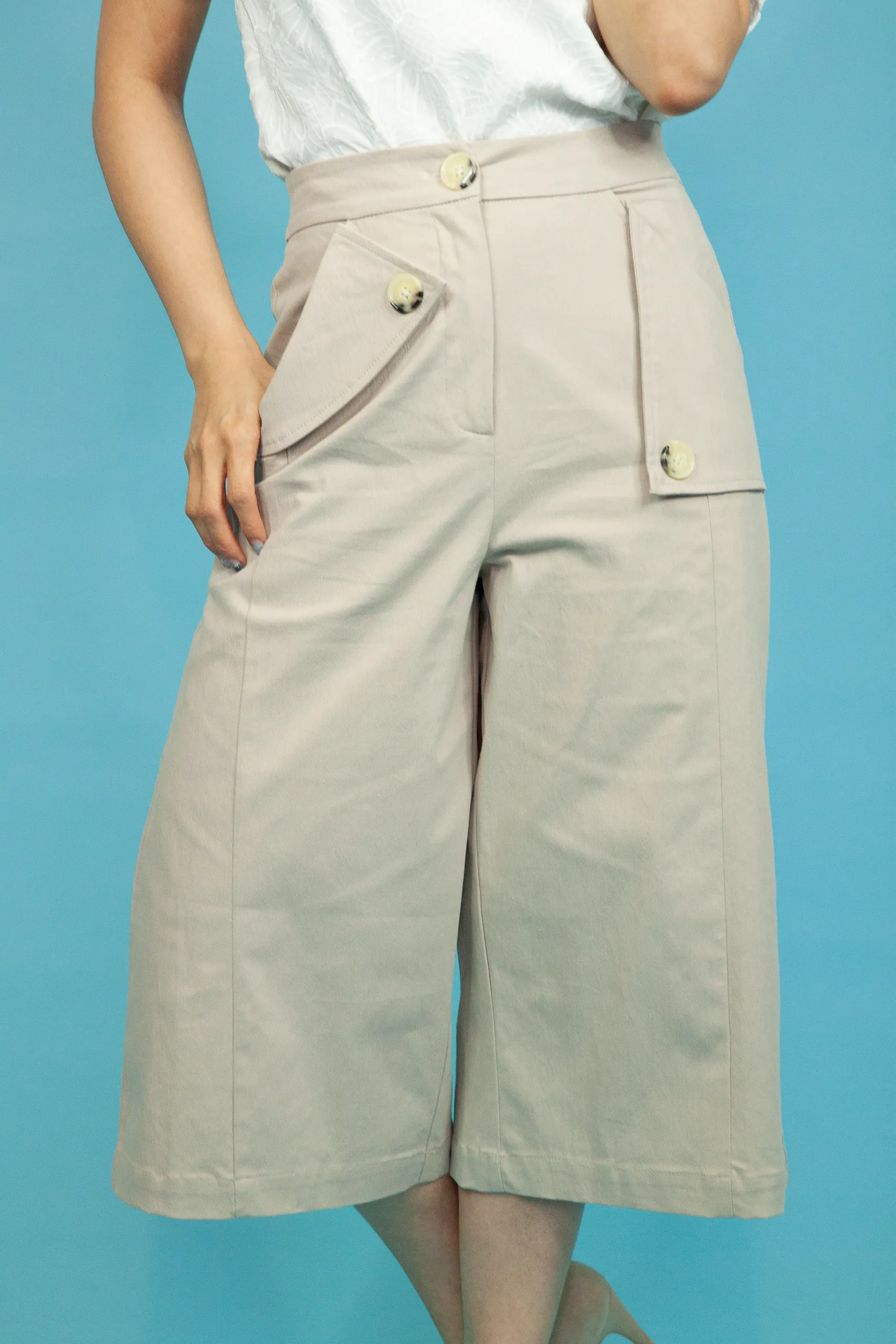 Flap Over Culottes Pant