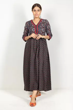 Flared Cotton Printed Kurta