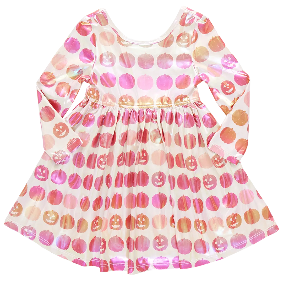 Girls Lame Steph Dress | Pumpkins