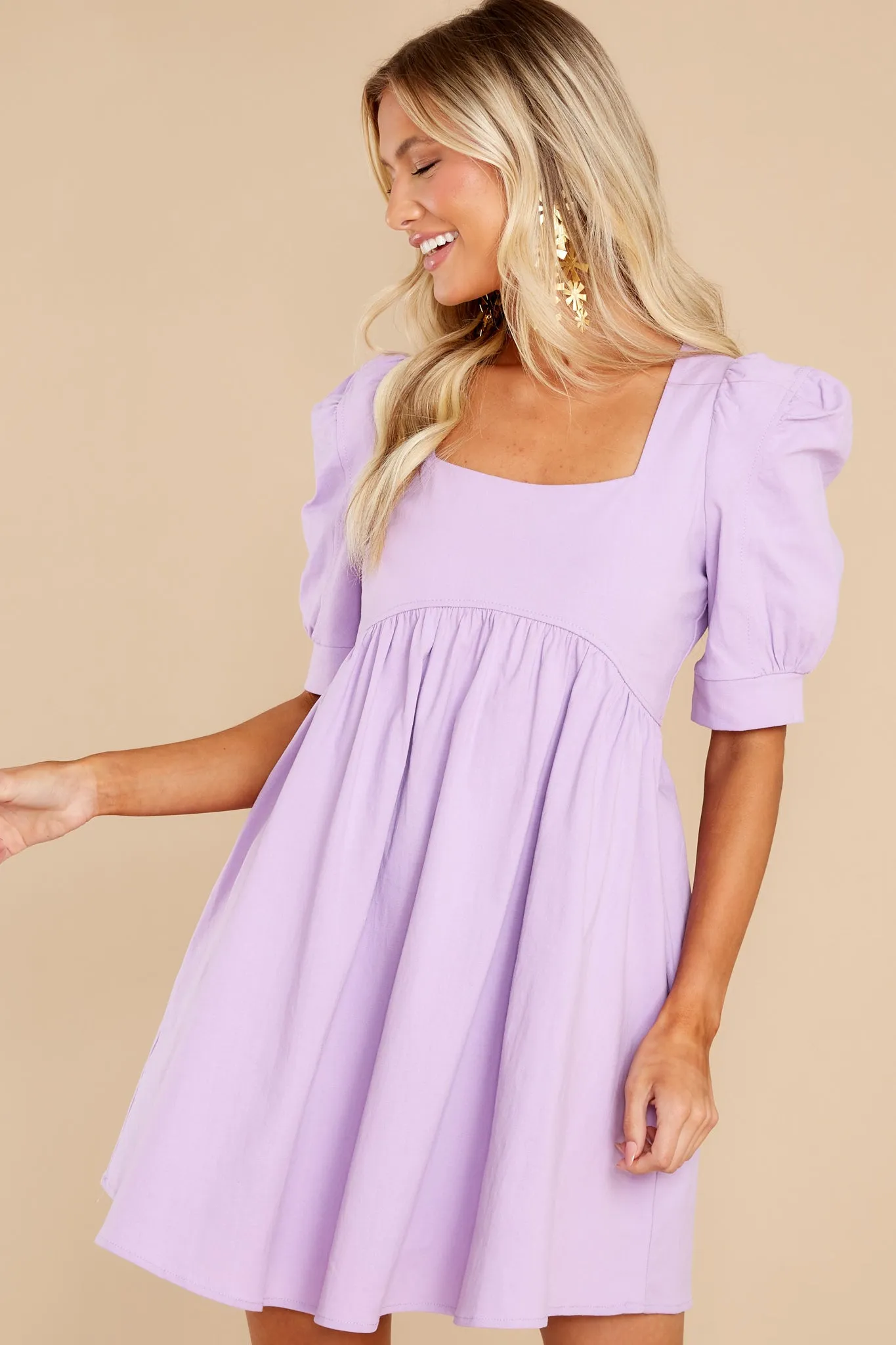 Got Your Attention Lavender Dress