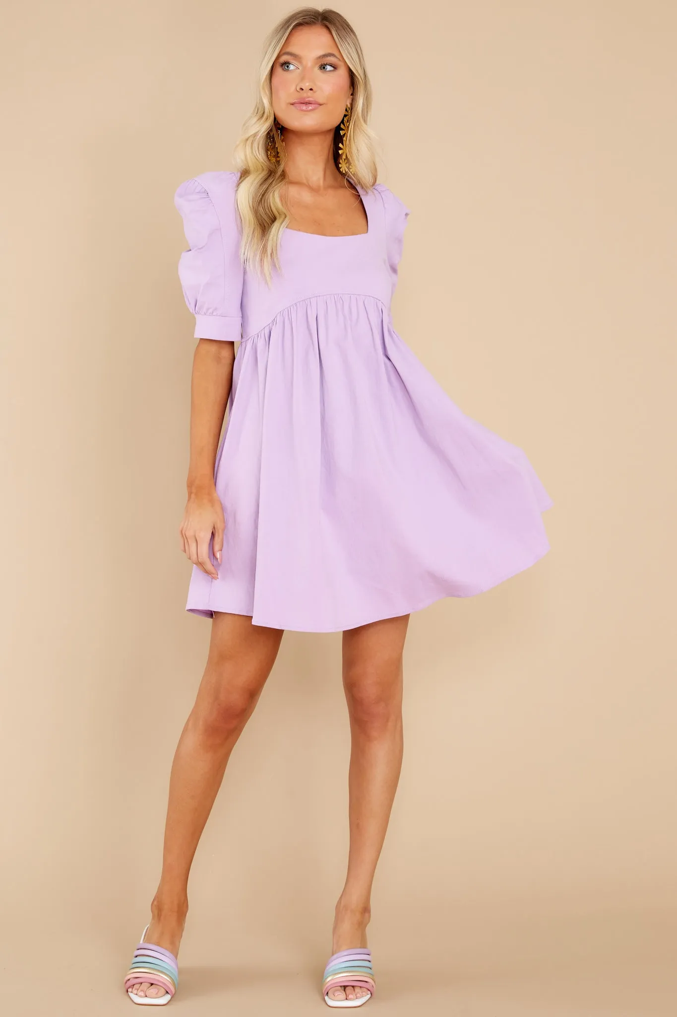 Got Your Attention Lavender Dress