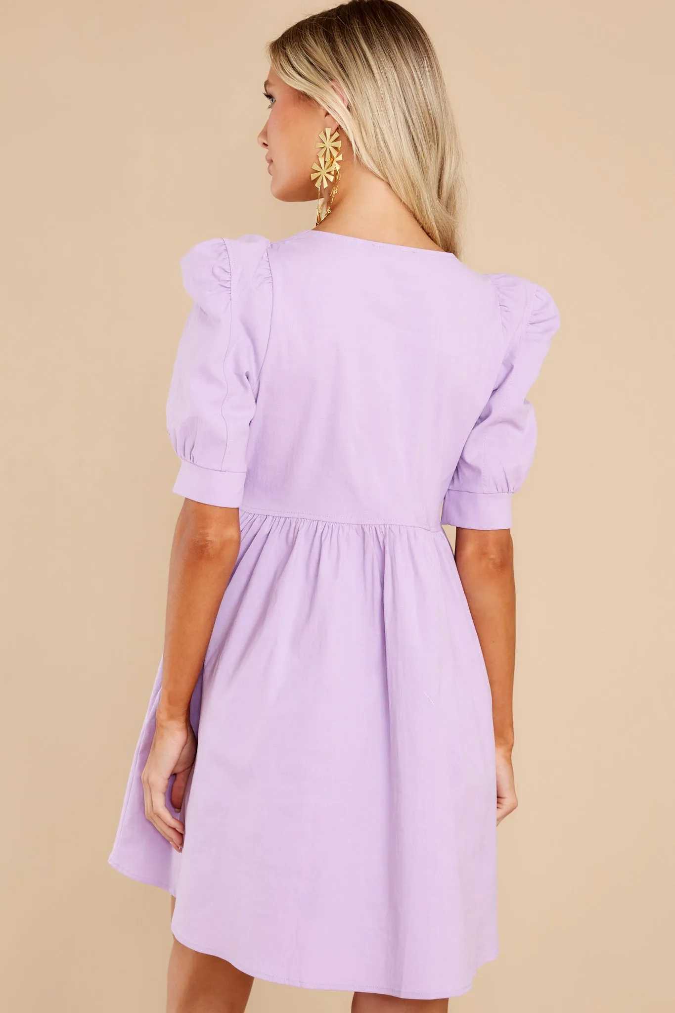 Got Your Attention Lavender Dress