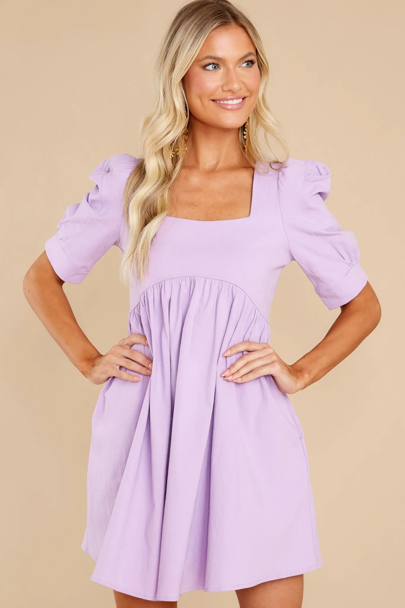 Got Your Attention Lavender Dress