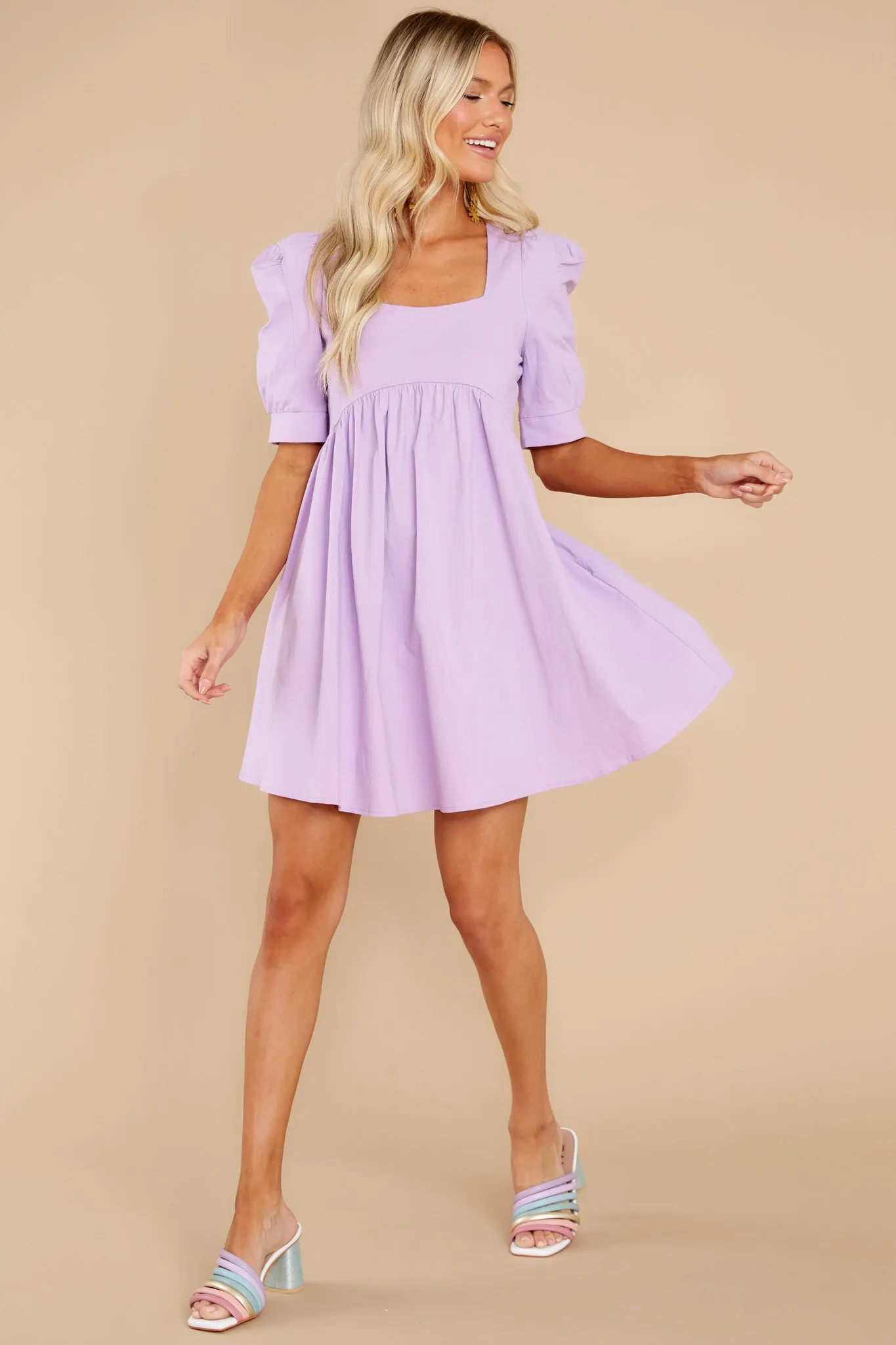 Got Your Attention Lavender Dress